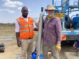 A Kenyan and a member from our team are building new construction in Kenya.